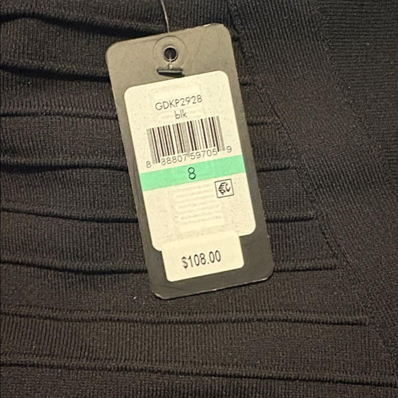 Guess Black Sleeveless Knit Bodycon Dress Size 8 NWT - Picture 5 of 7